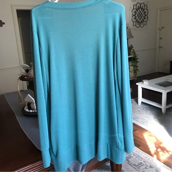 Teal Zendaya cardigan.. XL., NWOT - Picture 2 of 3